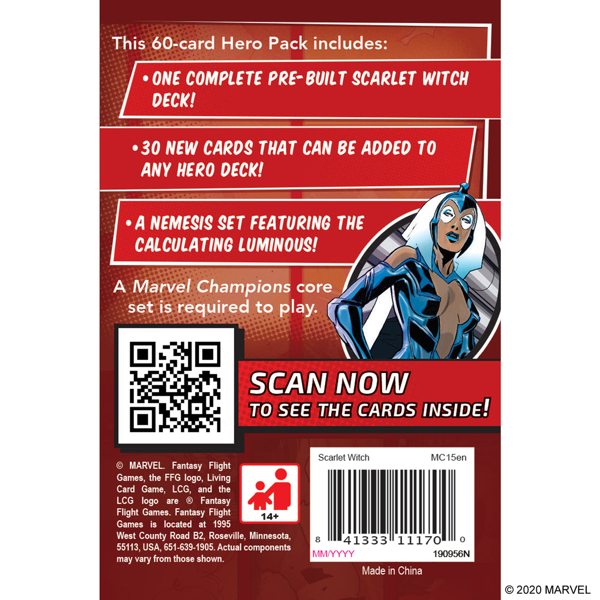 Marvel Champions: The Card Game- Scarlet Witch Hero Pack