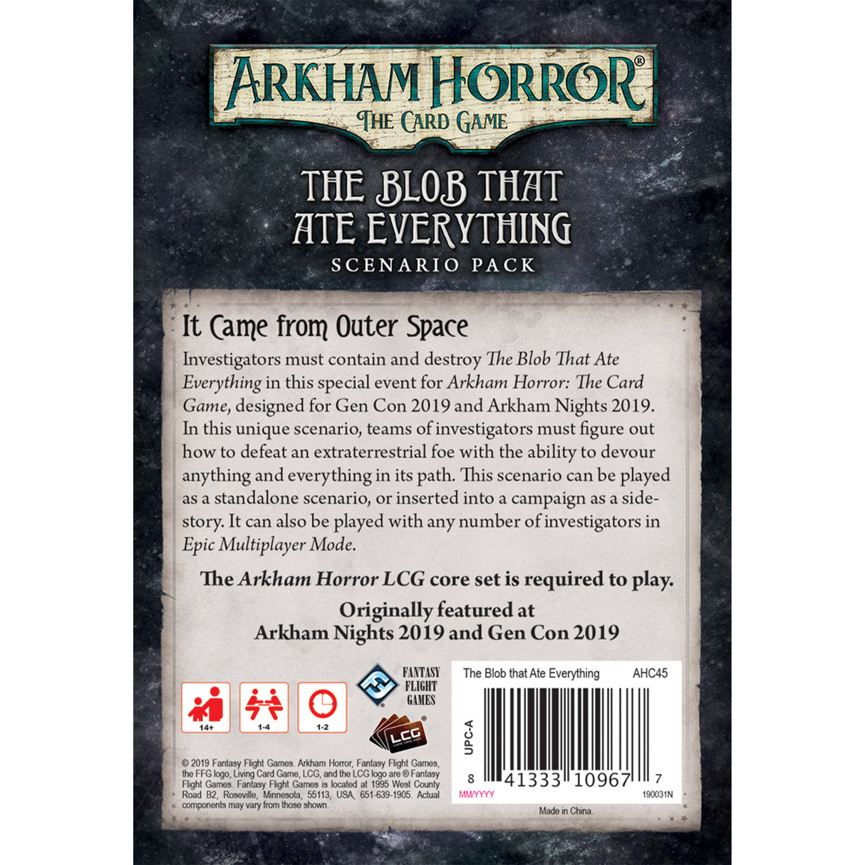 Arkham Horror: TCG - The Blob That Ate Everything