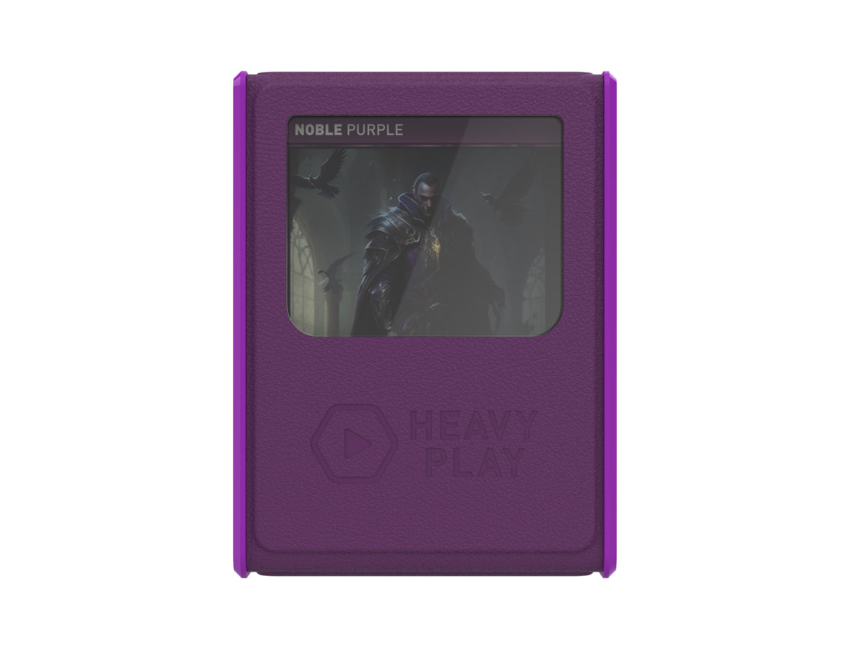 Heavy Play RFG Deckbox MAX 100DS: Noble Purple showing card storage capacity