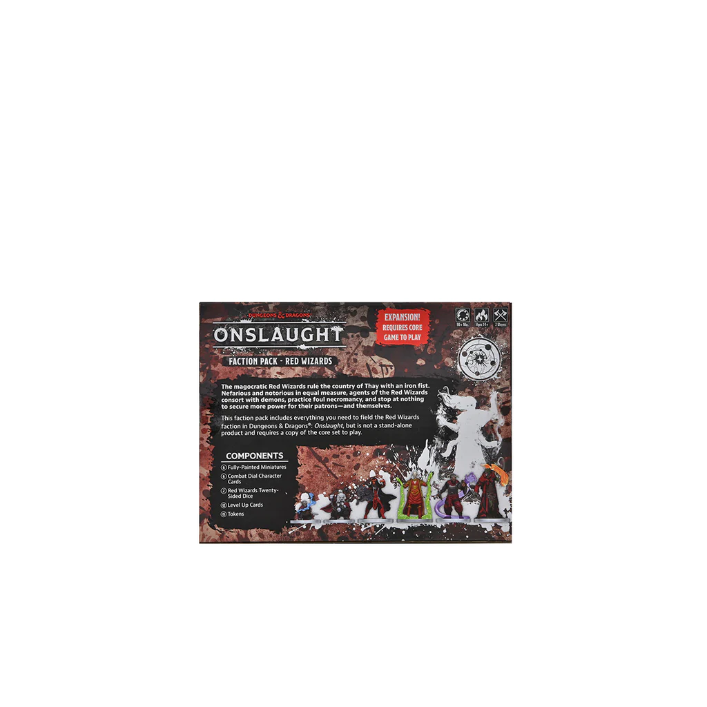 Dungeons & Dragons: Onslaught - Red Wizards Faction Pack character miniatures