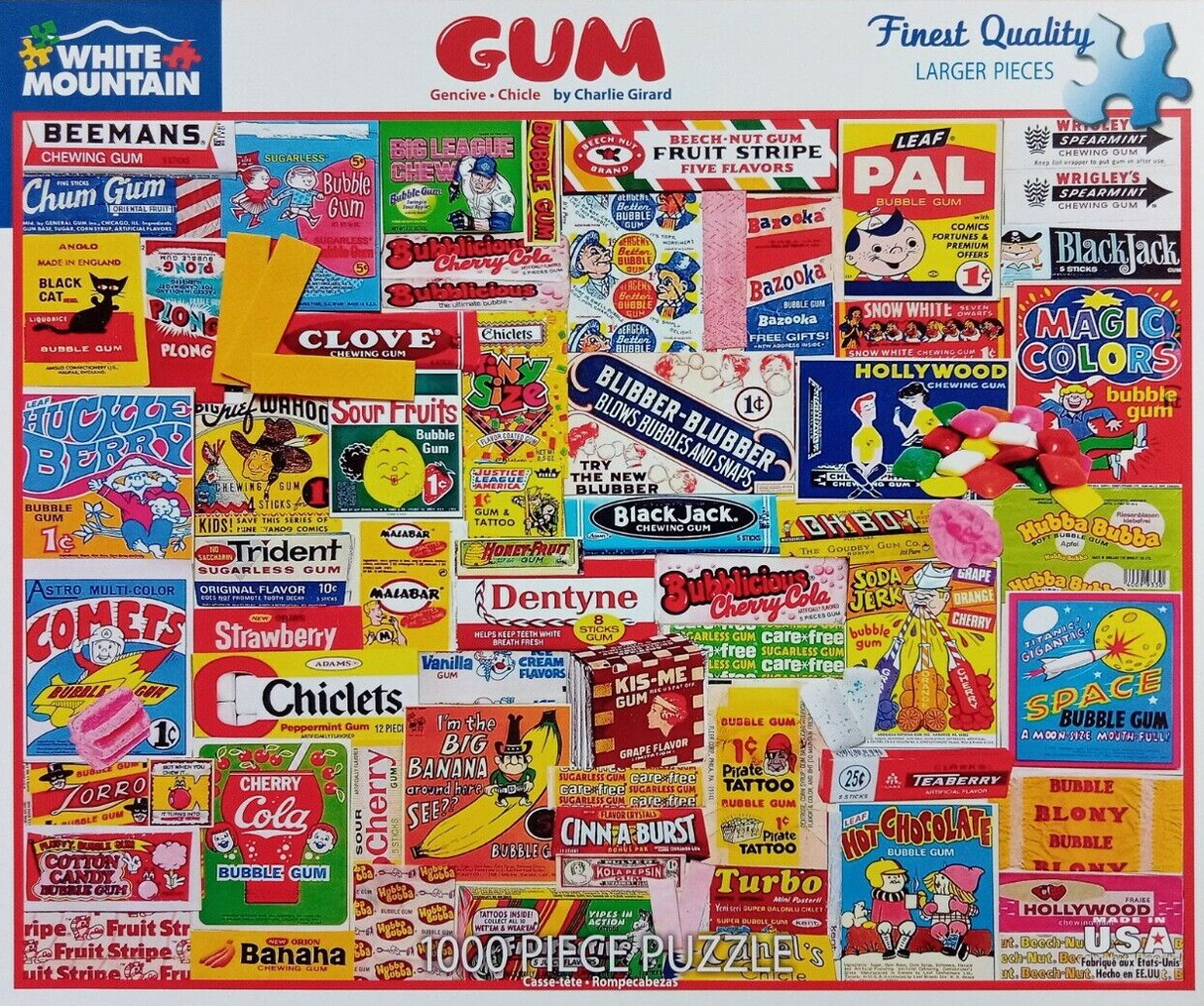 Gum - 1000 Piece Jigsaw Puzzle White Mountain