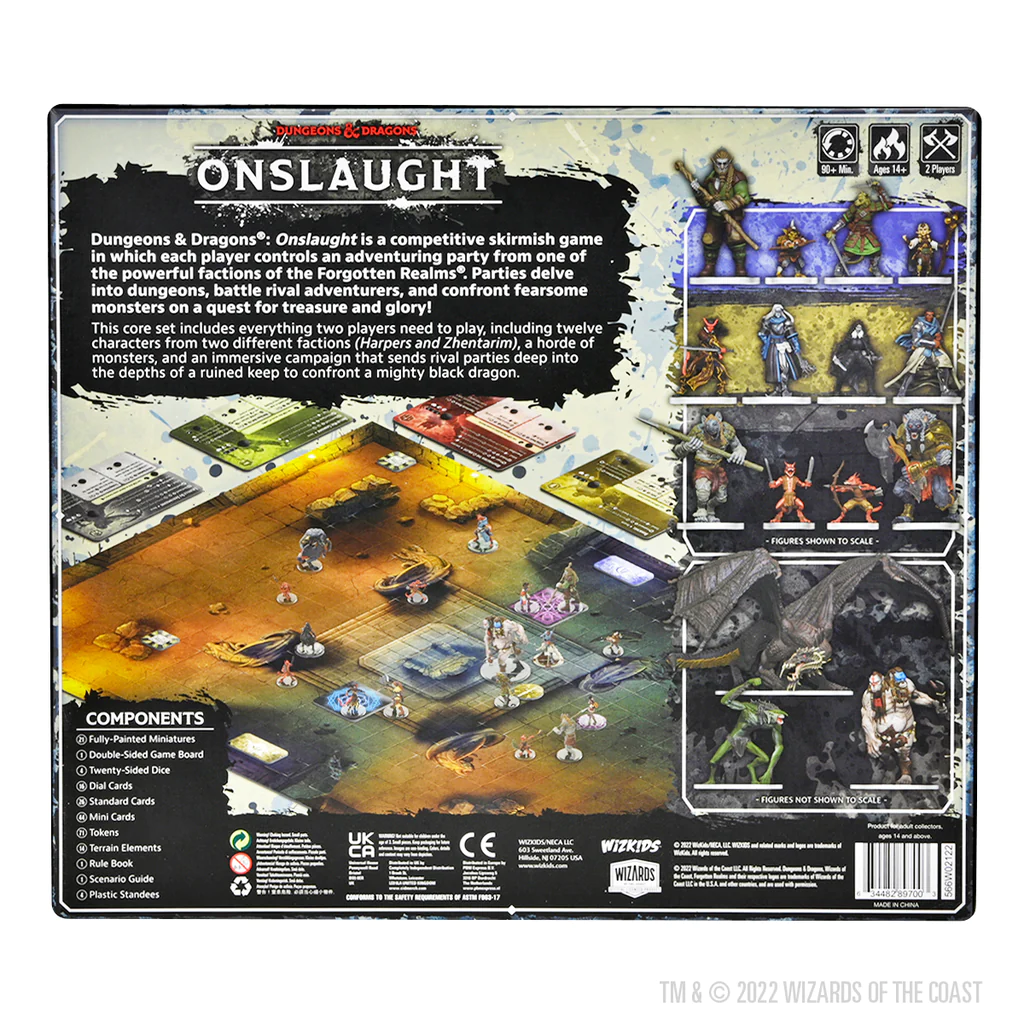 Dungeons Dragons Onslaught complete core set components overview