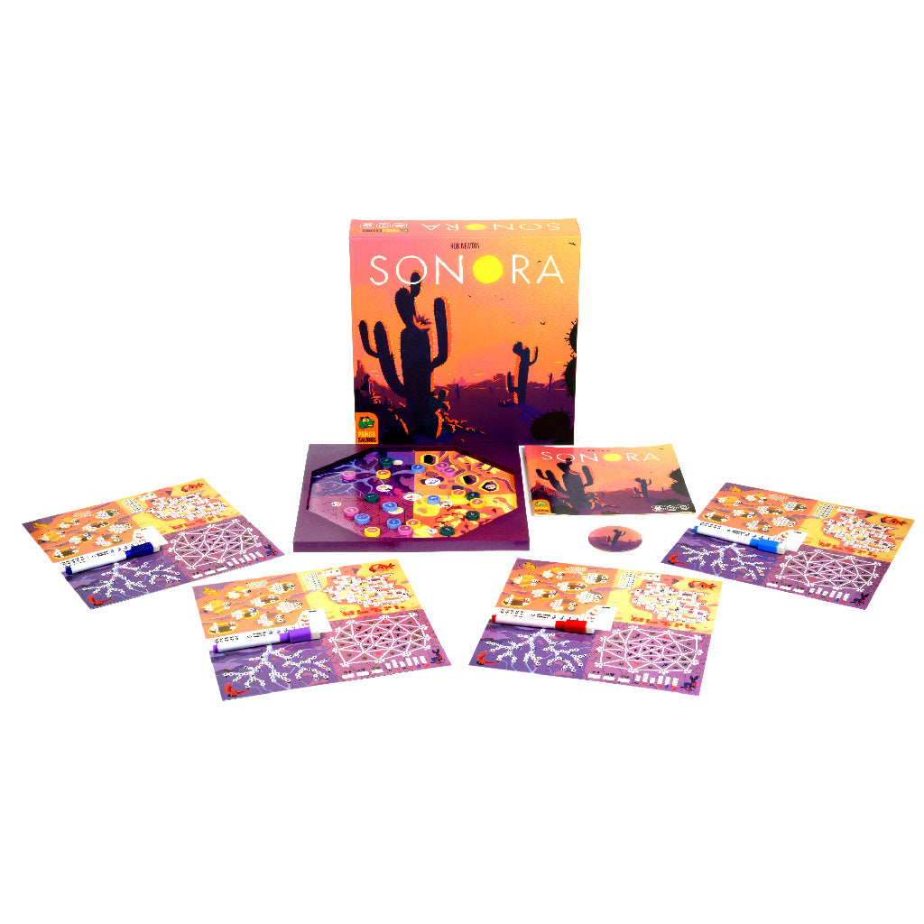 Sonora player boards and scoring tokens