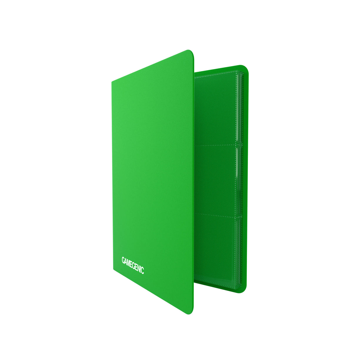 Gamegenic: Casual Album 18-pocket Green showing vibrant green binder cover