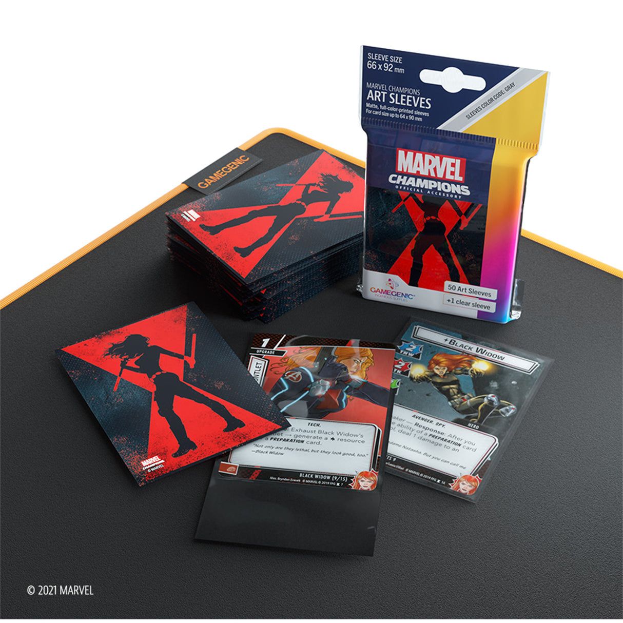 Marvel Champions Sleeves: Black Widow