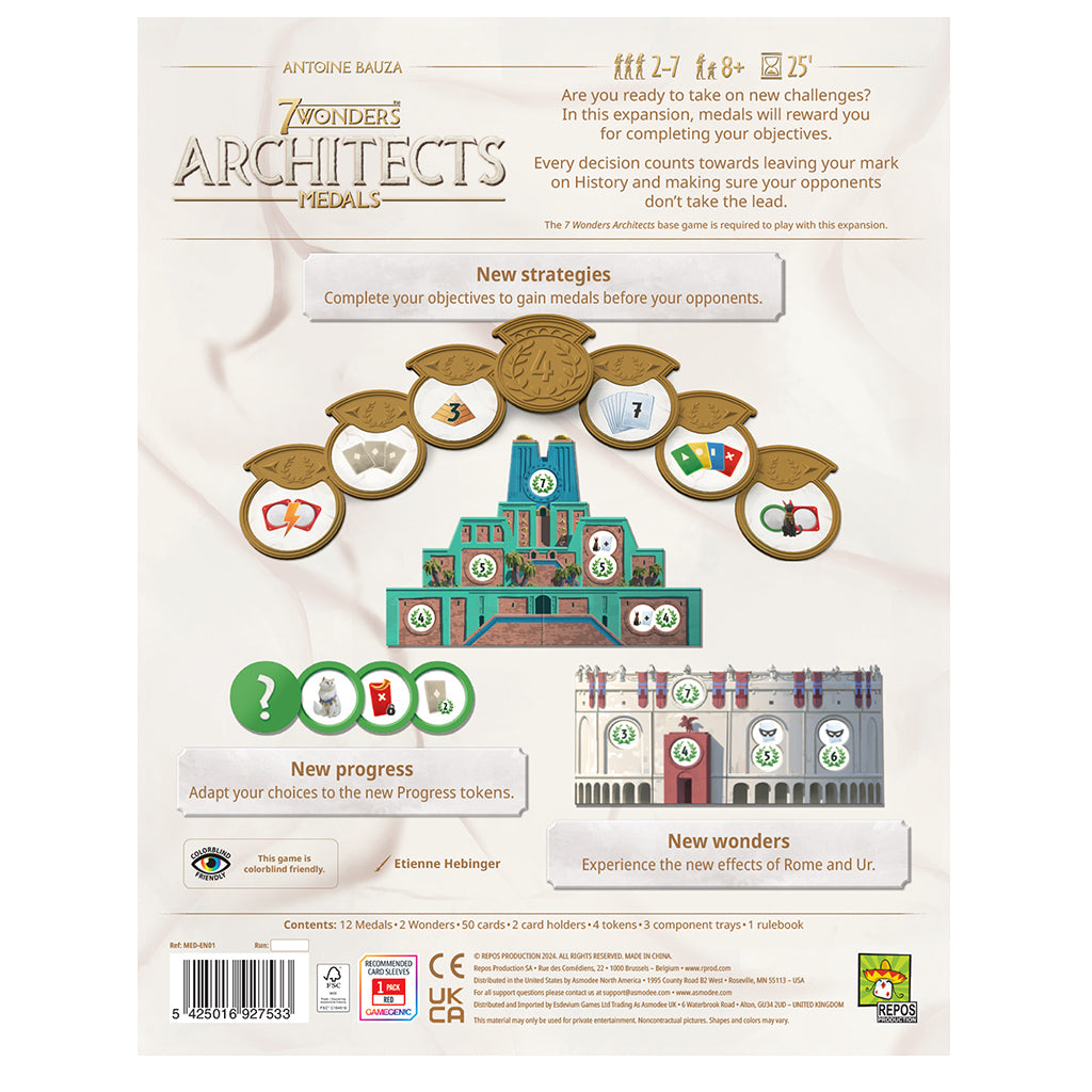 7 Wonders Architects Medals