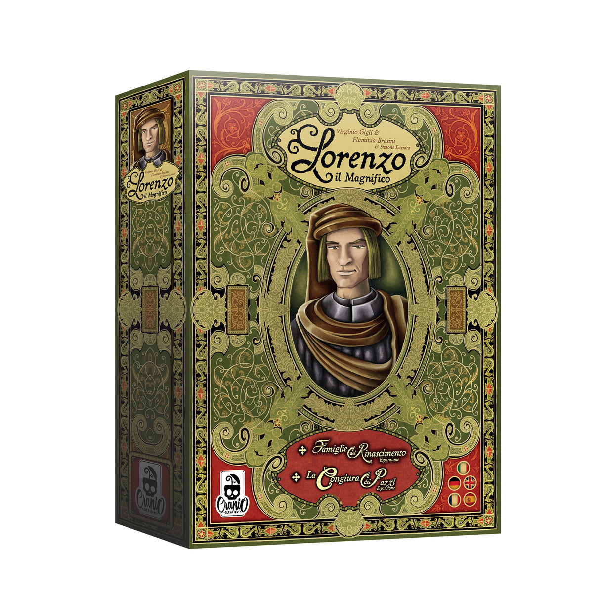 Lorenzo Il Magnifico 2nd Edition board game box | Elderwoods