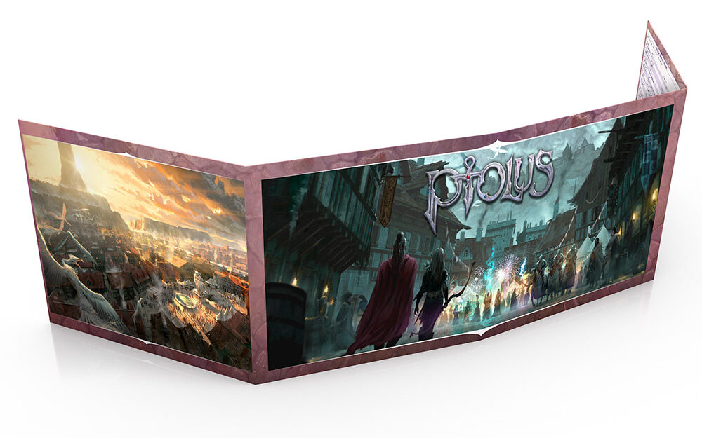 Ptolus: GM Screen Monte Cook (Cypher System and 5e Compatible) RPG screen panels with reference tables