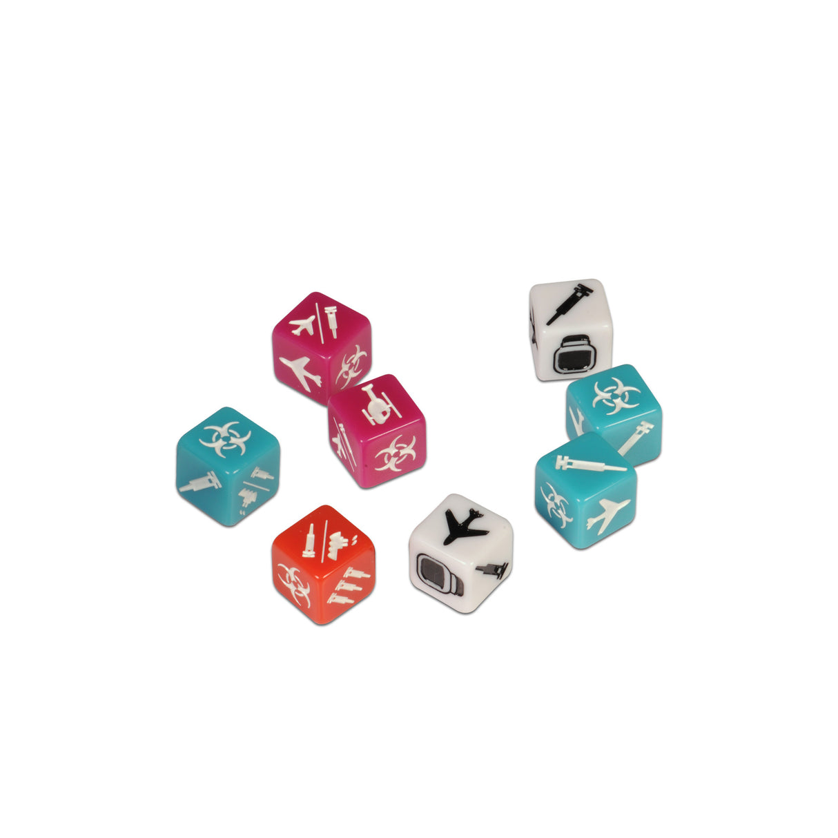 Pandemic: The Cure dice-based cooperative game setup