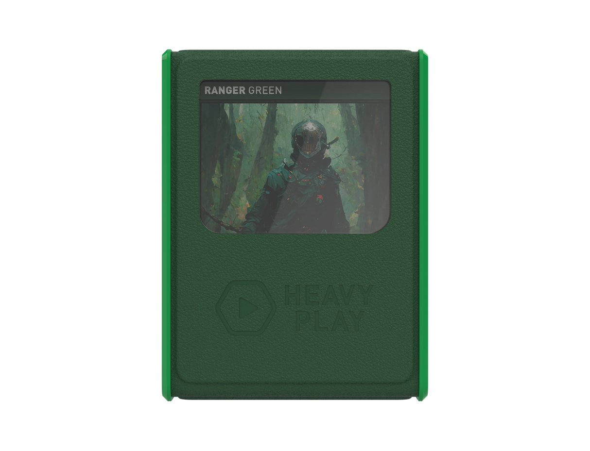 Heavy Play RFG Deckbox MAX 100DS: Ranger Green with premium construction detail