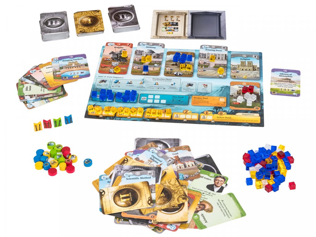 Through the Ages: A New Story of Civilization leader and wonder cards