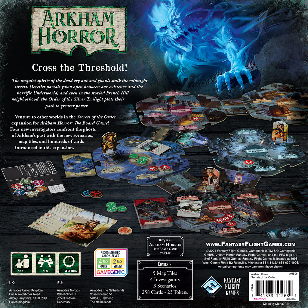 Arkham Horror: Secrets of the Order expansion gameplay elements