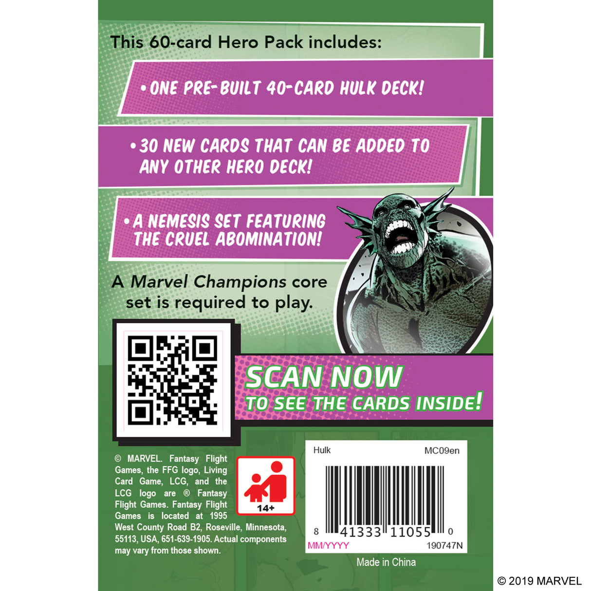Marvel Champions: The Card Game- Hulk Hero Pack