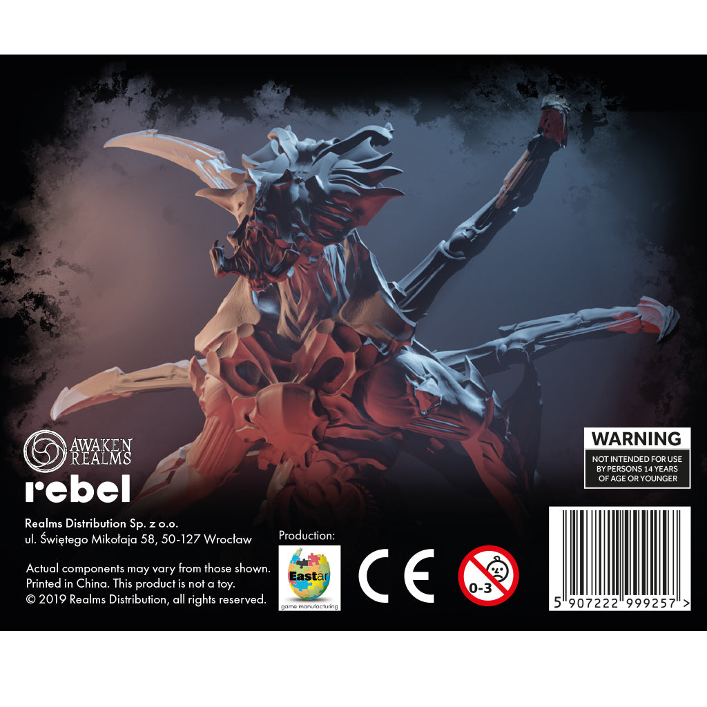 Nemesis: Kings expansion components and alien miniatures