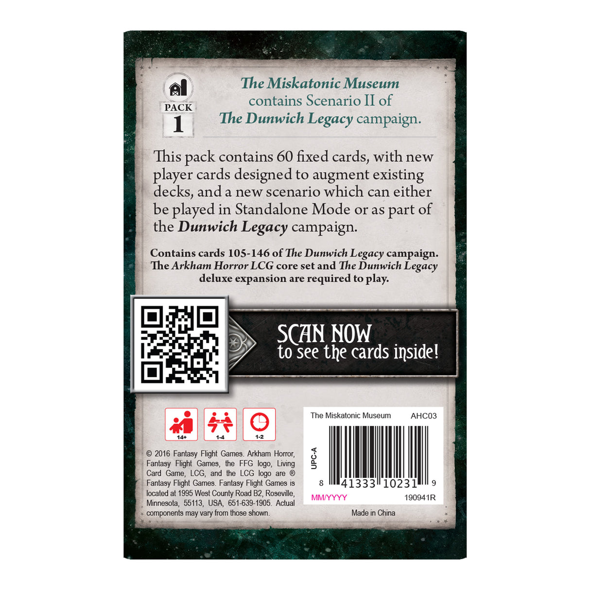 Arkham Horror: TCG - The Miskatonic Museum