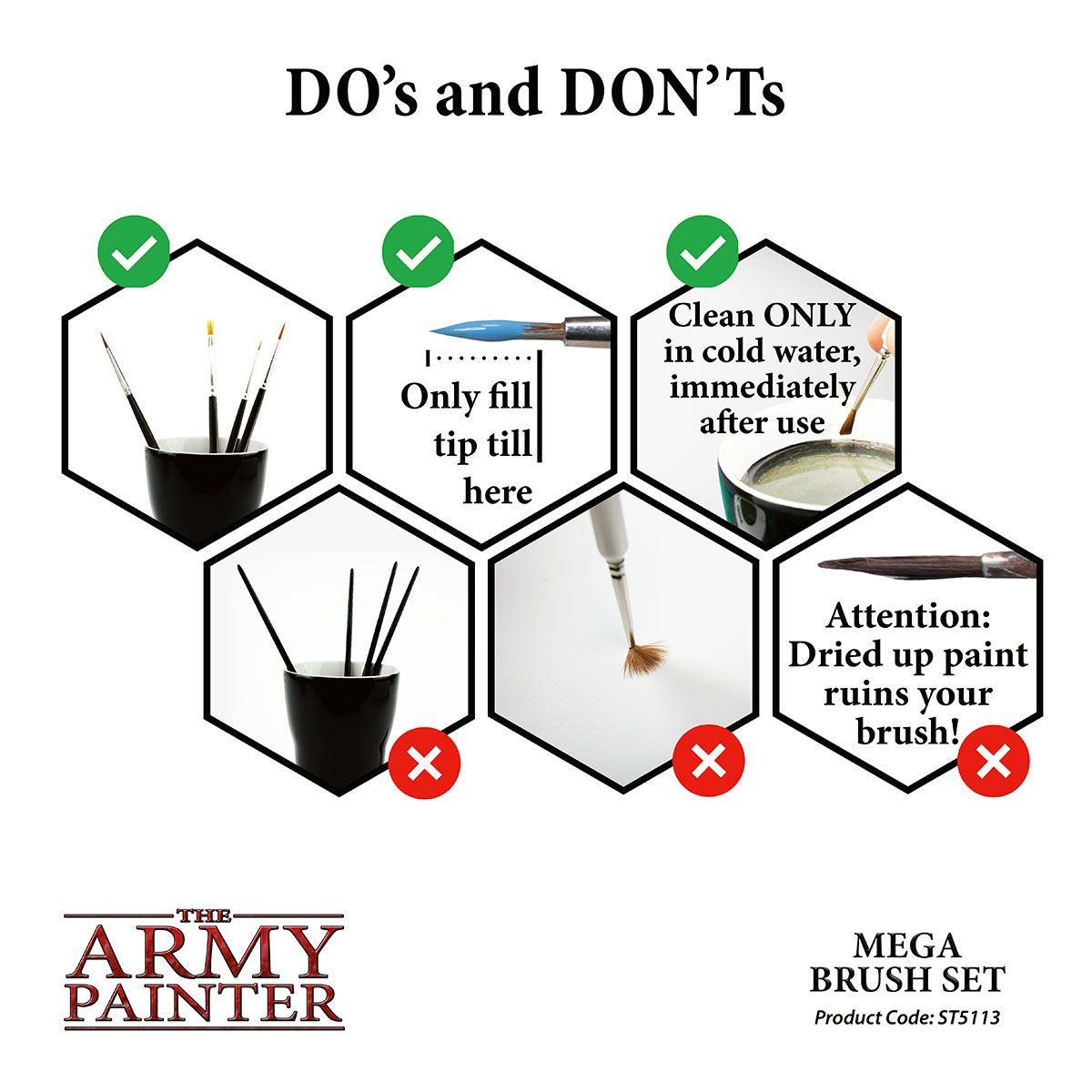 Hobby Starter: Mega Brush Set with packaging and contents