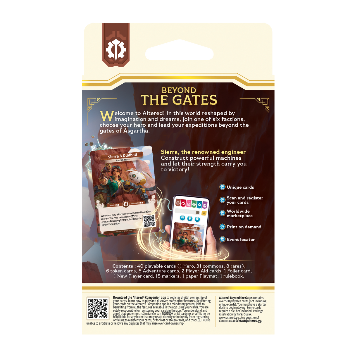 Altered TCG: Beyond the Gates Starter Deck Axiom