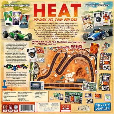 Heat - Pedal to the Metal player boards and racing mechanics