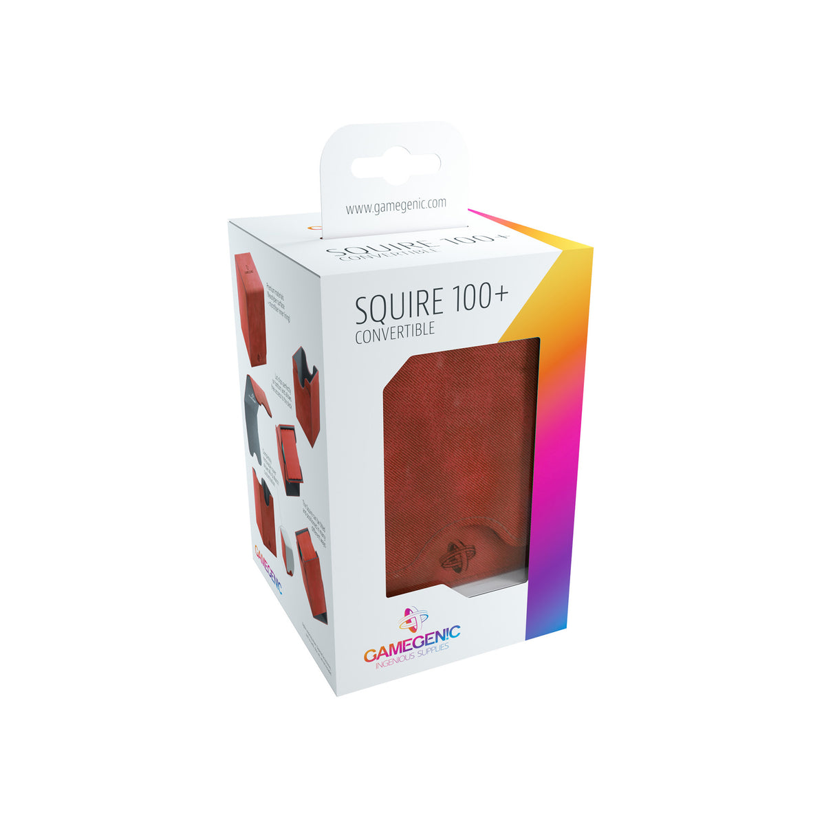 Gamegenic: Squire Deck Box 100plus Red in box
