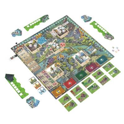 Paris: New Eden game components and building tiles