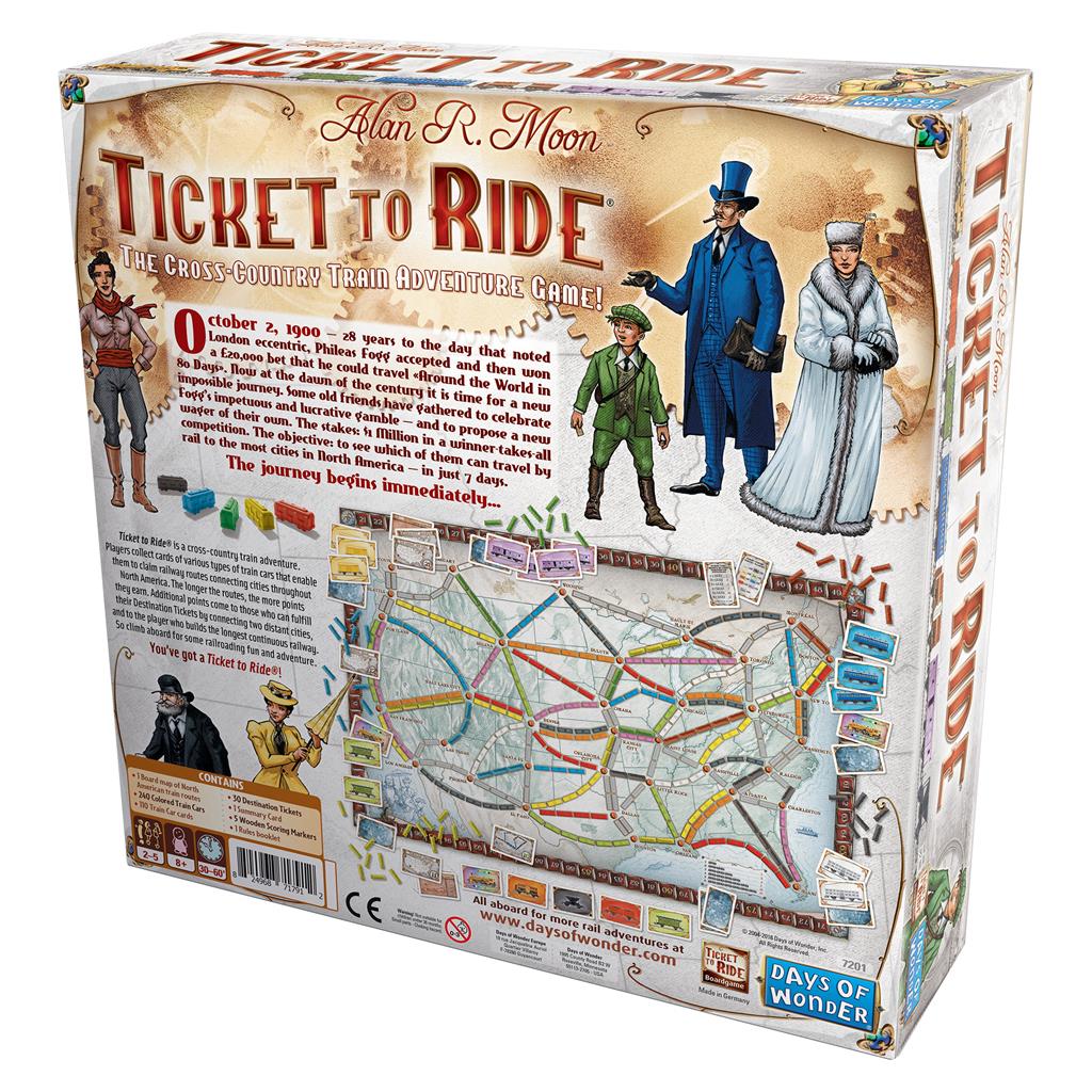 Ticket To Ride all game content featuring strategic route planning and set collection