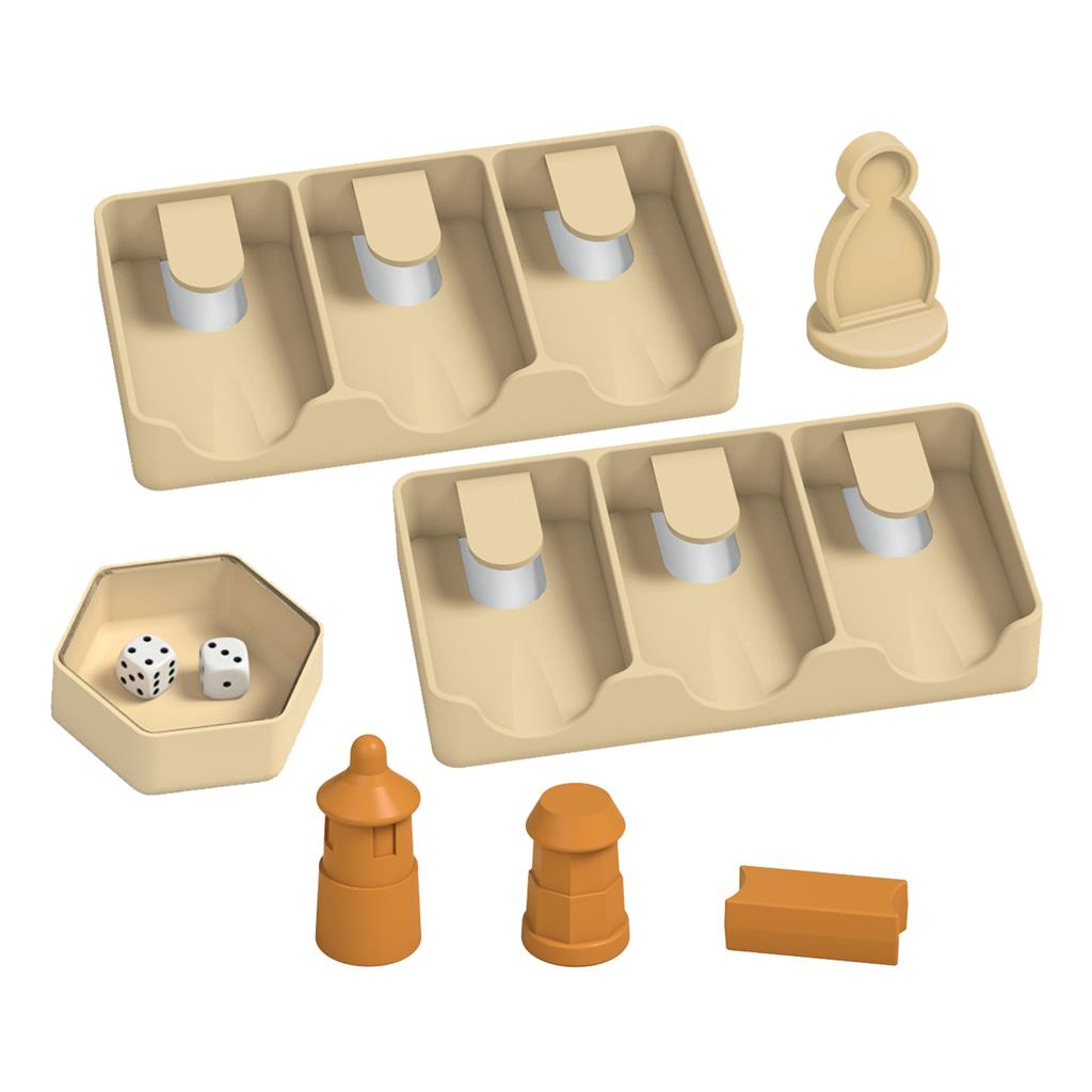 Catan: Traveler game board and resource cards setup