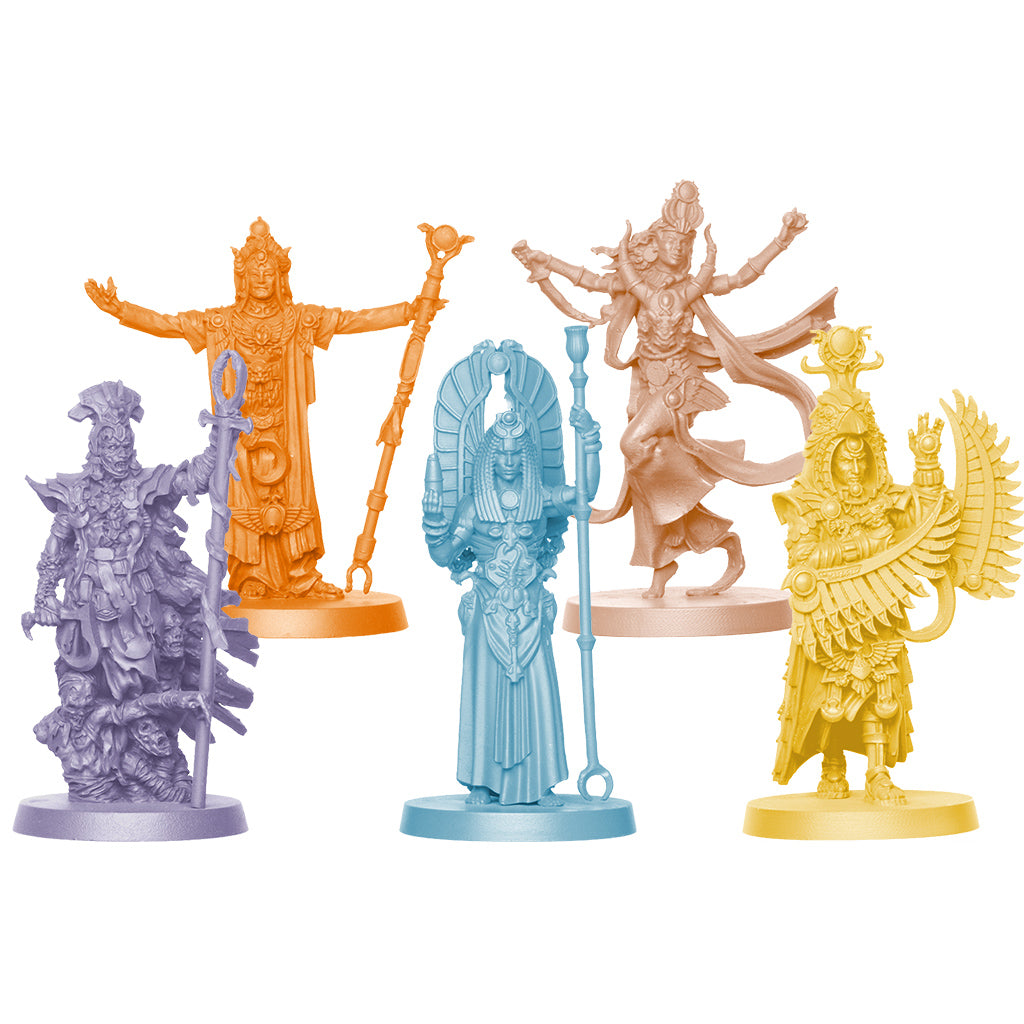 Ankh: Gods of Egypt - Pharaoh Expansion game components and tokens