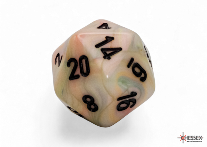 Chessex - Mega-Hedral Festive Circus/Black 7-Die Set d20 die