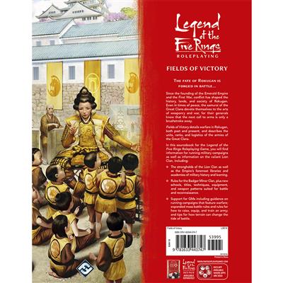 L5R RPG: Fields of Victory Legend of the Five Rings RPG back cover with details