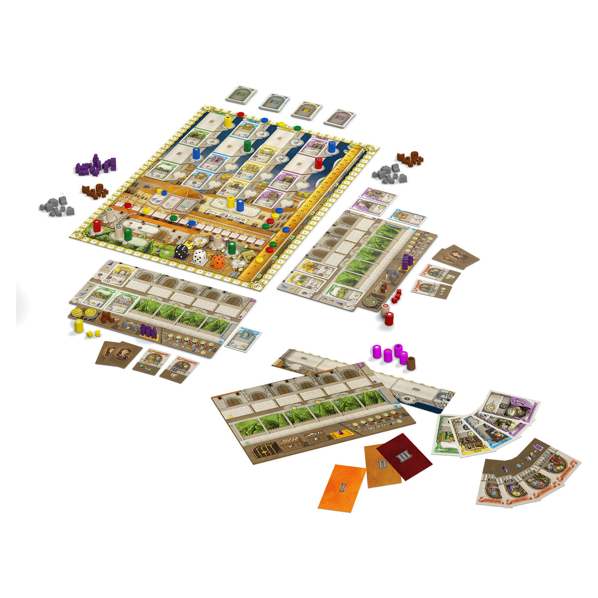 Lorenzo Il Magnifico 2nd Edition game board and components