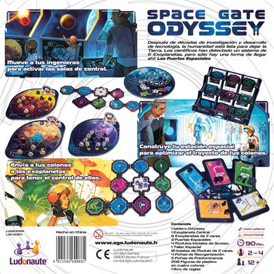 Space Gate Odyssey worker placement and exploration game setup