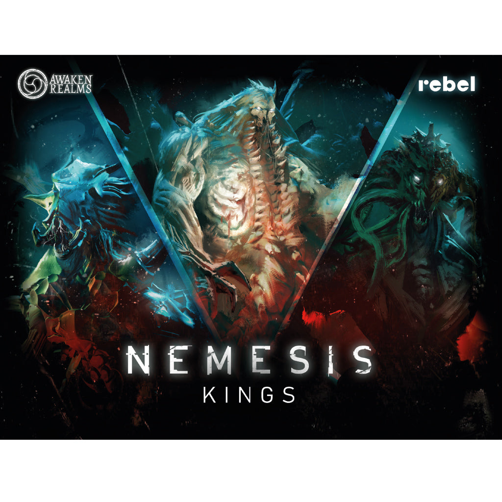 Nemesis: Kings detailed game pieces and tokens