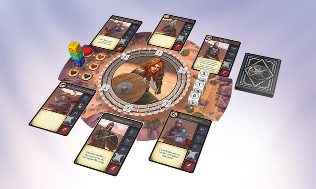 Solo Hero: Proving Grounds board game box and components