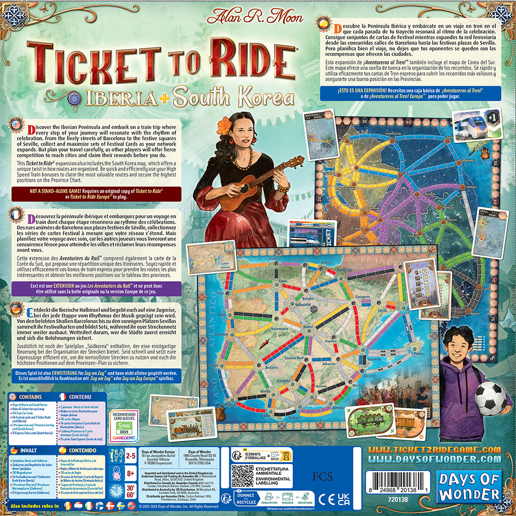 Ticket to Ride: Iberia and South Korea