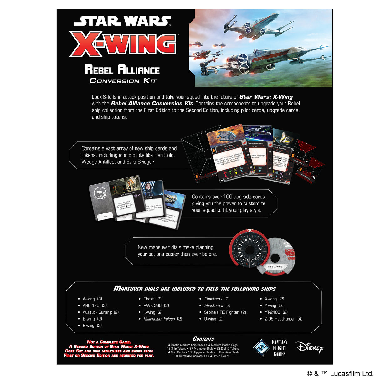 Star Wars X-Wing 2nd Ed: Rebel Alliance Conversion Kit