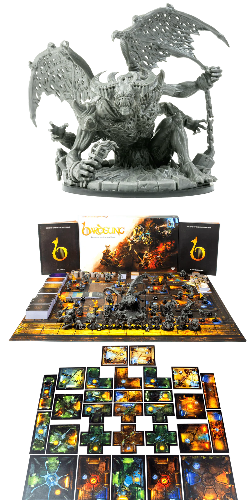 Bardsung dungeon exploration with enemy encounters