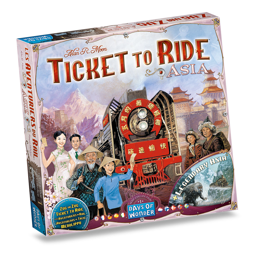 Ticket To Ride: Asia Map Collection 1 board game | Elderwoods