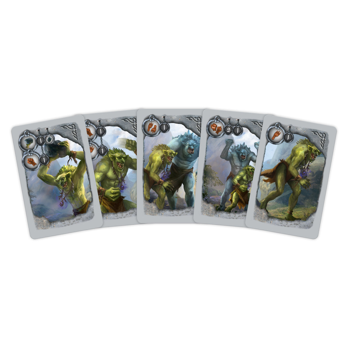 Drako: Knights and Trolls board game gameplay setup