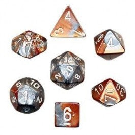 Chessex - Gemini Copper/Steel 7-Die Set