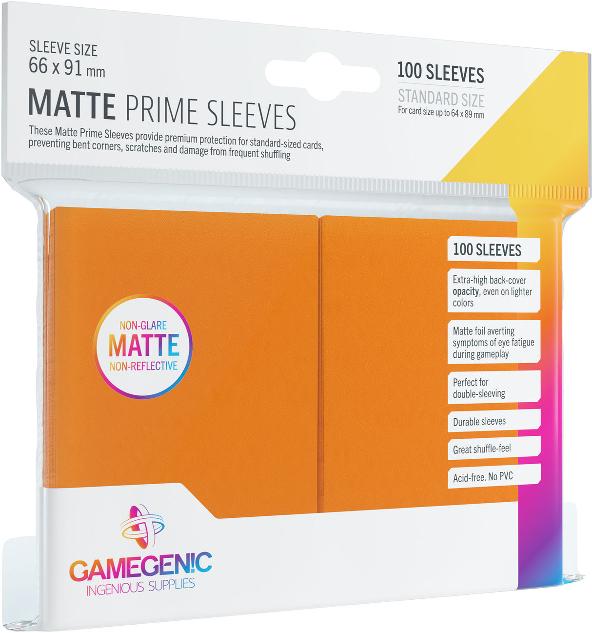 Gamegenic: Matte Sleeves Orange