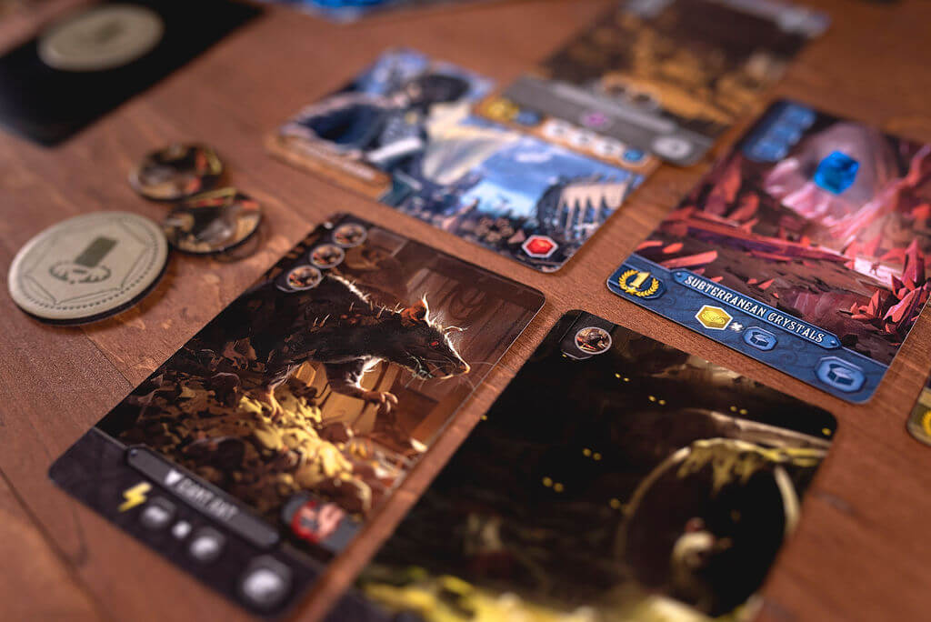 It's A Wonderful Kingdom two-player strategic gameplay setup