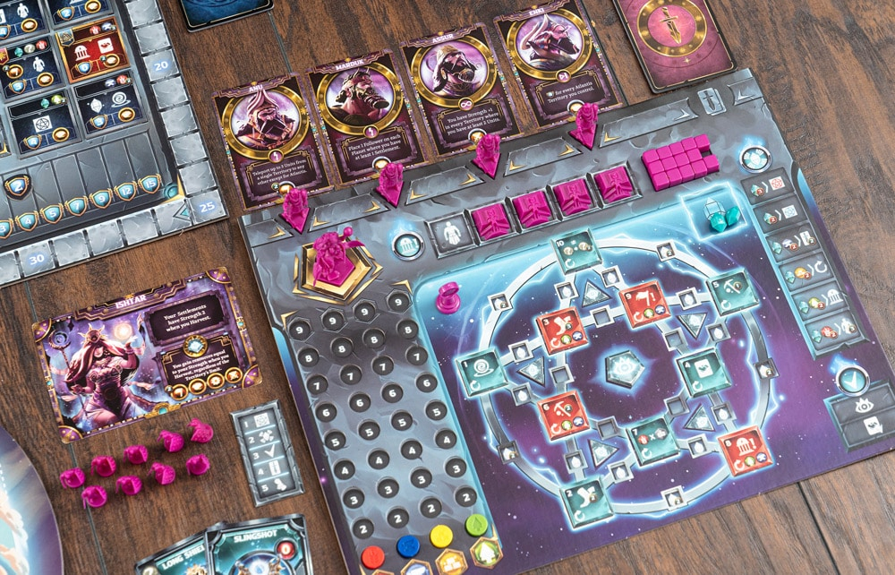 Anunnaki: Dawn of the Gods game board and tiles