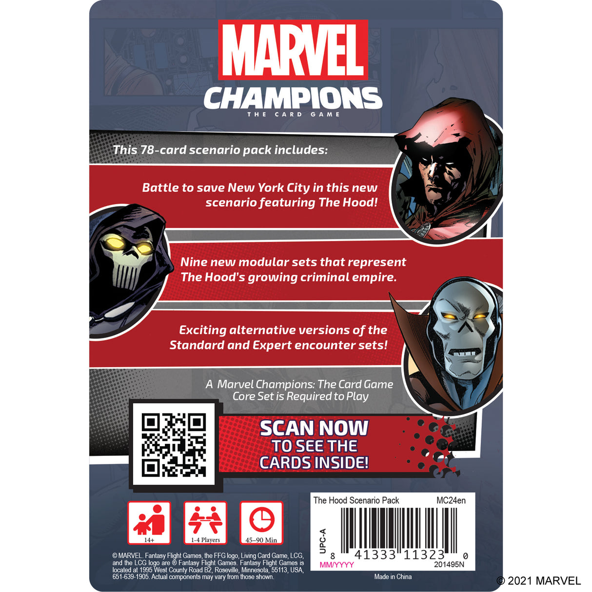 Marvel Champions: The Card Game- The Hood Scenario Pack