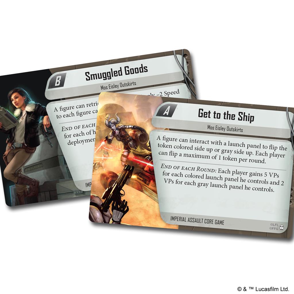 Star Wars: Imperial Assault game components and cards
