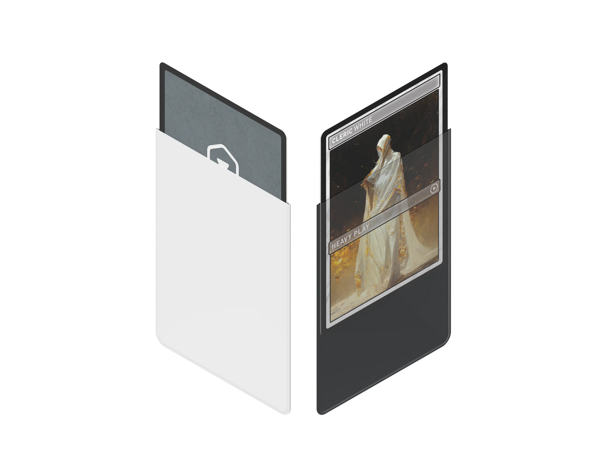 Heavy Play Curv Sleeves - Cleric White (100) protective card sleeves for gaming cards