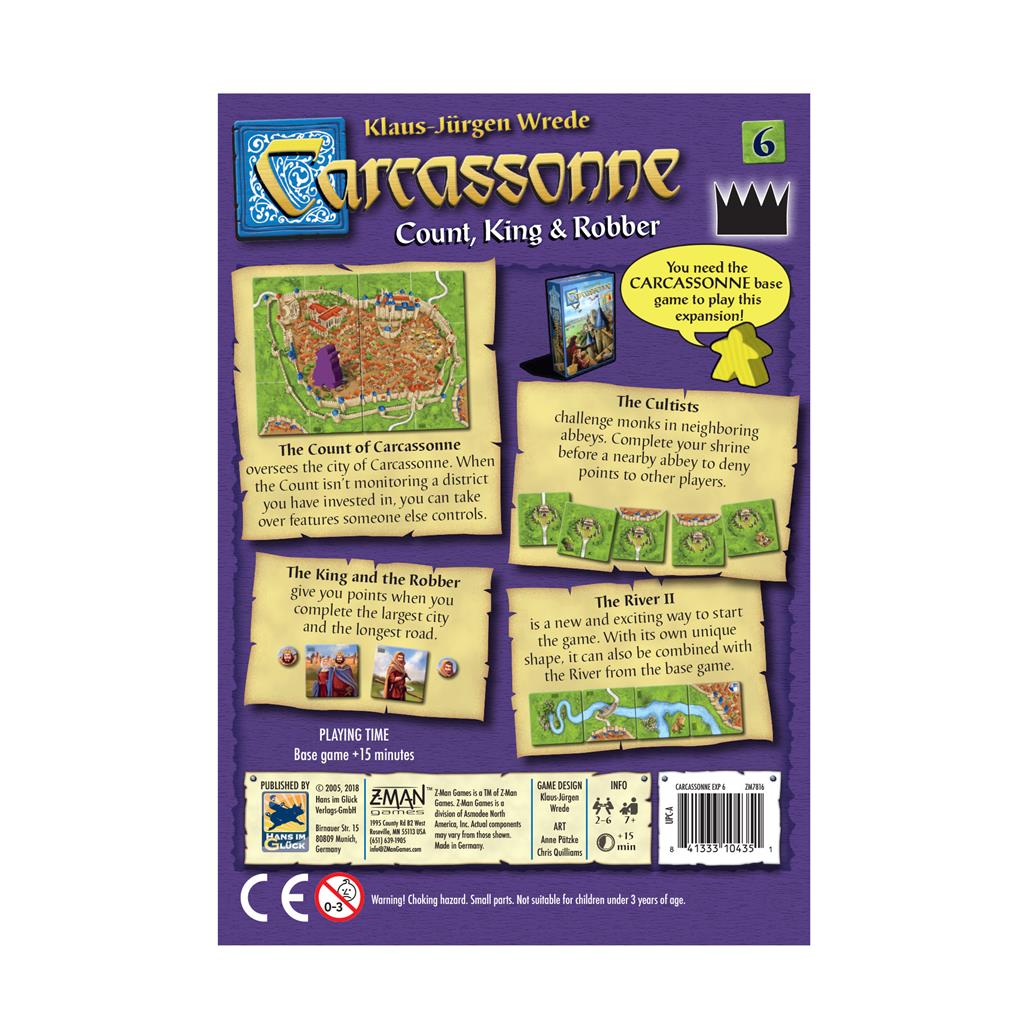 Carcassonne: Exp 6 Count, King & Robber