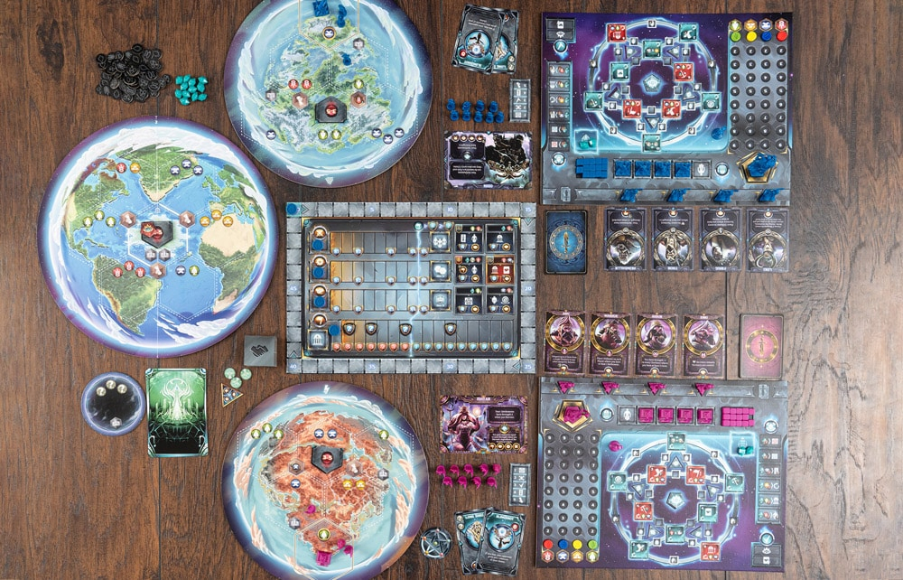 Anunnaki: Dawn of the Gods box game setup