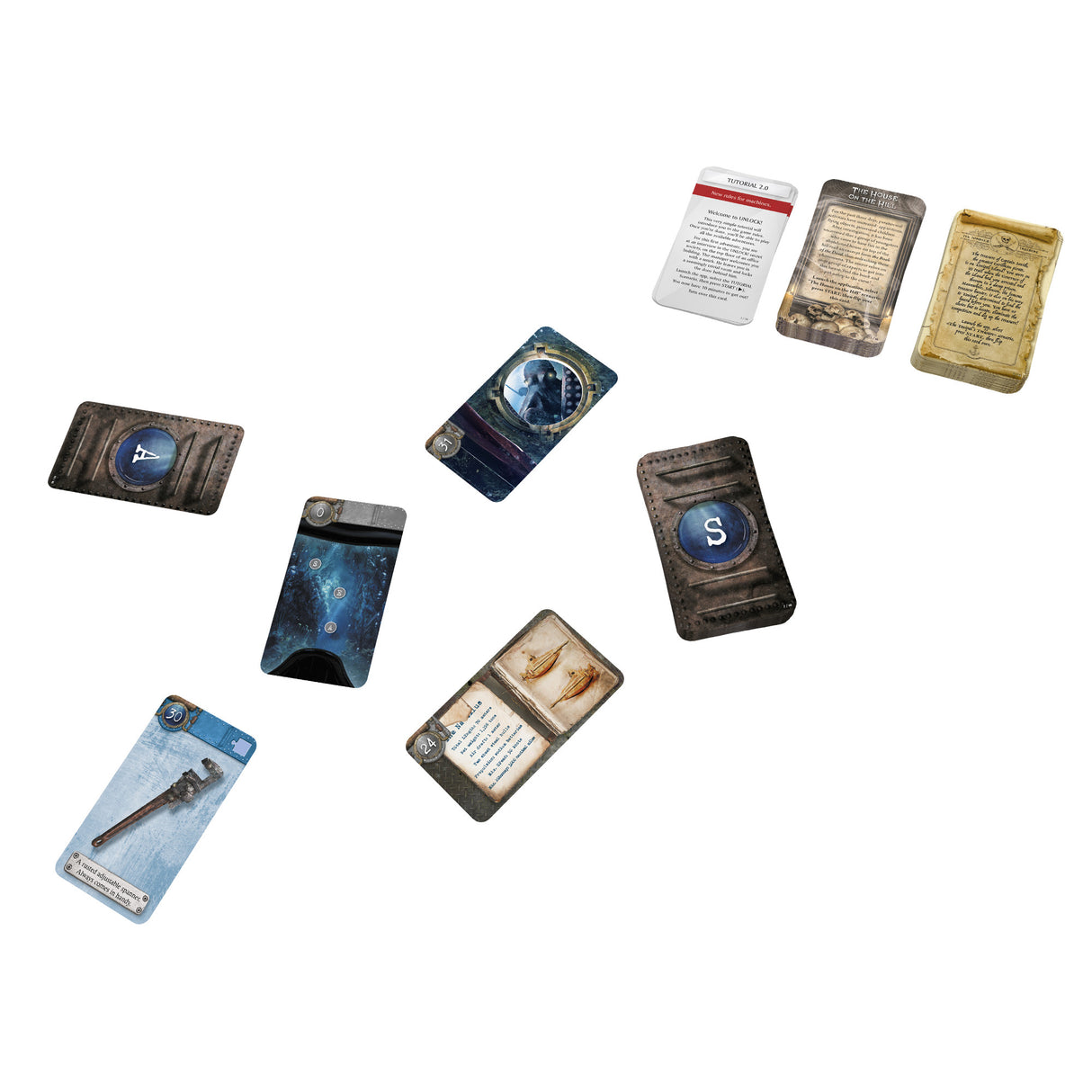 Unlock!: Exotic Adventures board game cards and components