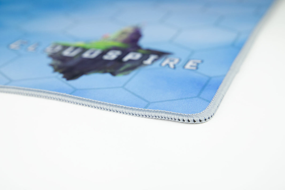 Cloudspire: Cloudspire Playmat displaying detailed terrain design