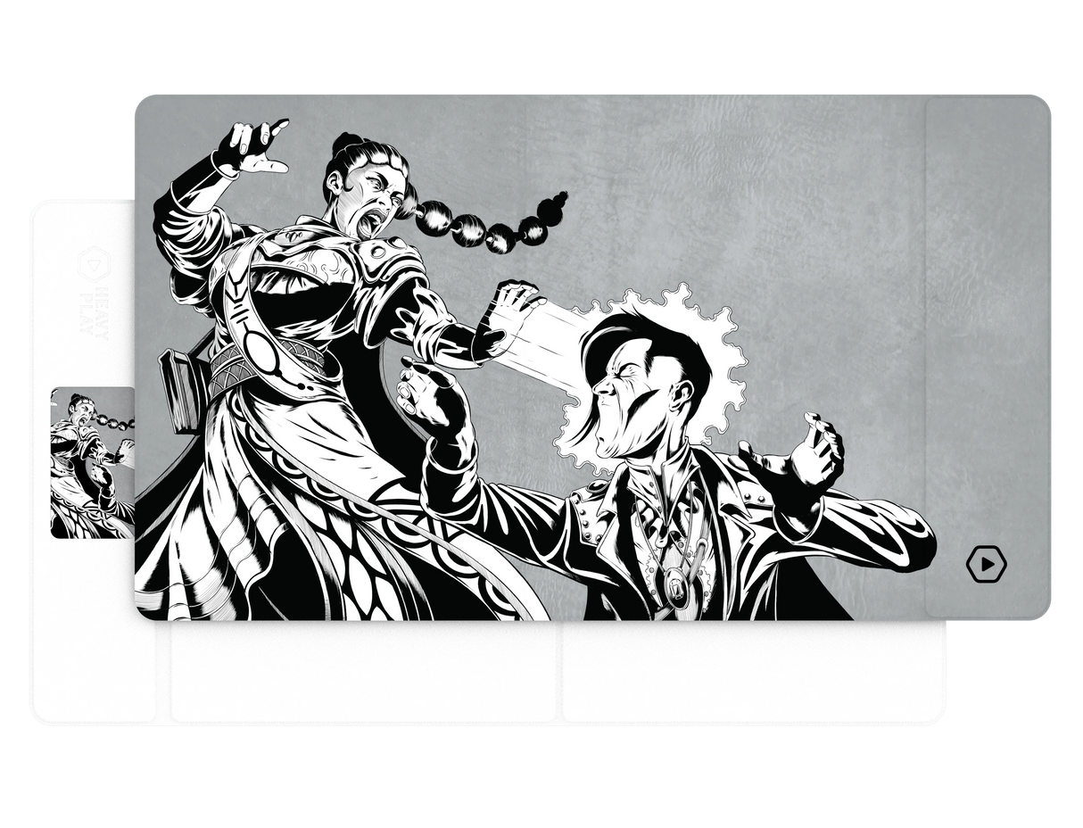 ETB Playmat: Art Masters Series - Phil Stone - Silence showing playmat surface and design